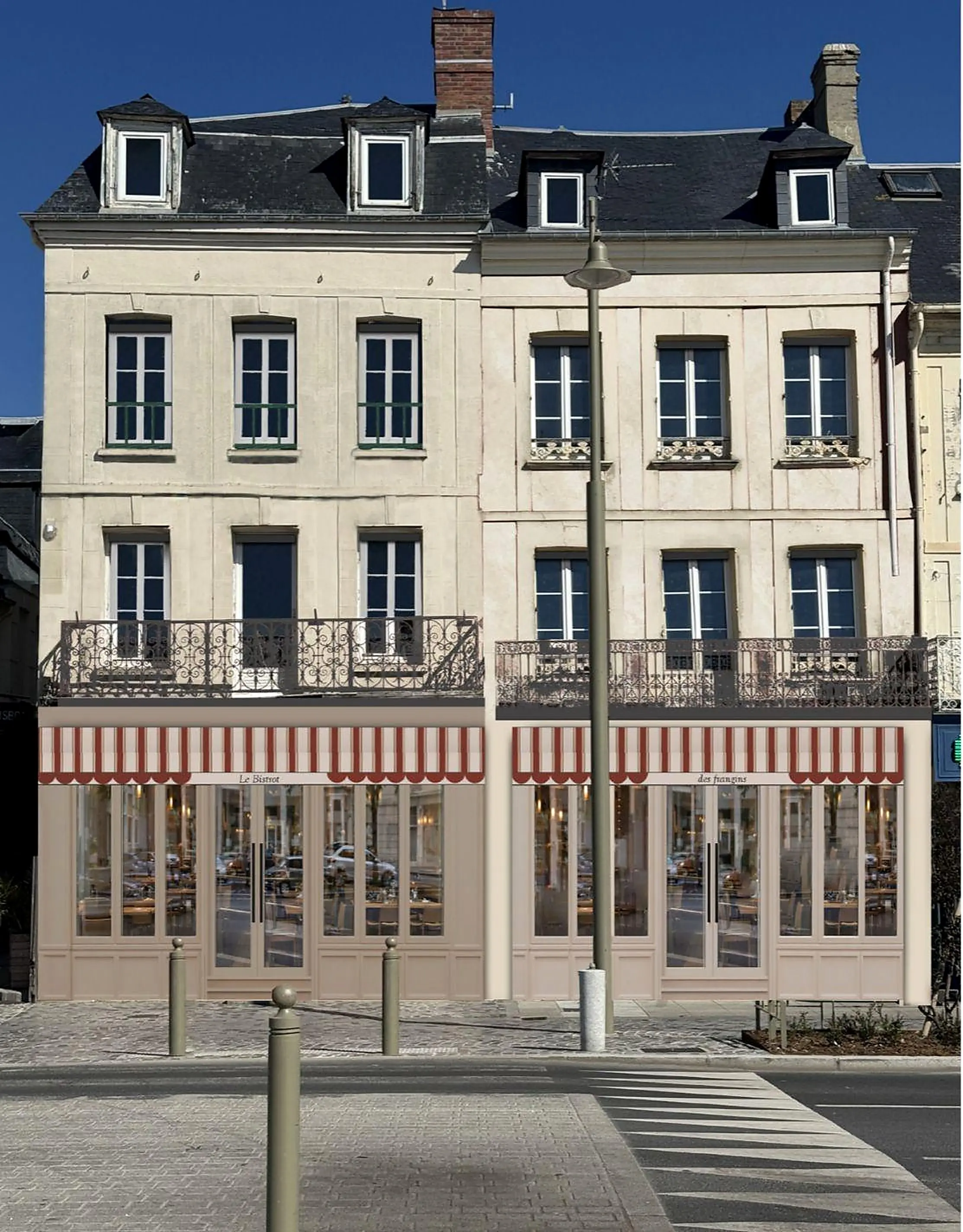 Façade du restaurant à Trouville-sur-Mer